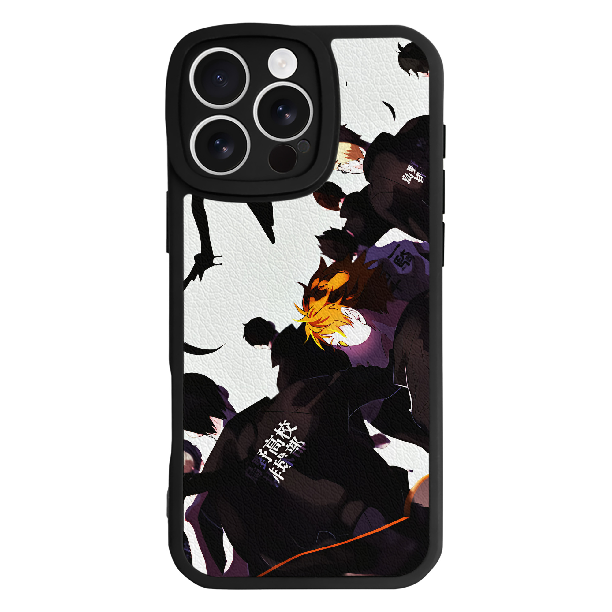 （画像用） ハイキュー!! Haikyu!! 【iPhone 16シリーズ対応】シリコンスマホケース（レザー調） 材質：シリコン